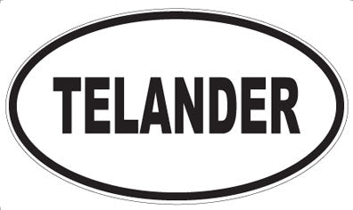 TELANDER - Oval Sticker