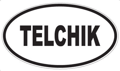 TELCHIK - Oval Sticker