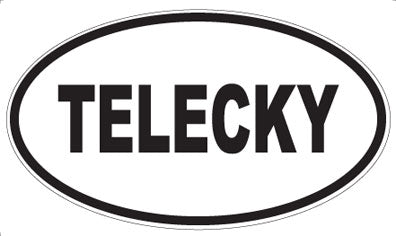 TELECKY - Oval Sticker