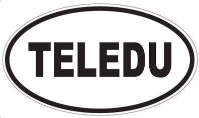 TELEDU - Oval Sticker