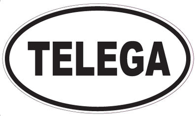 TELEGA - Oval Sticker