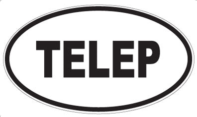 TELEP - Oval Sticker