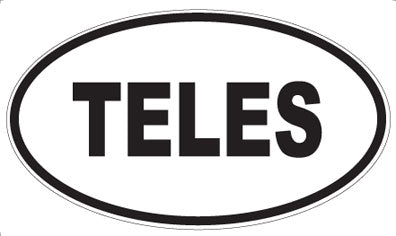 TELES - Oval Sticker