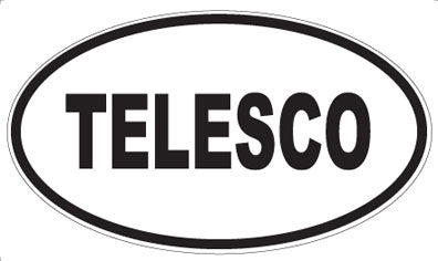 TELESCO - Oval Sticker