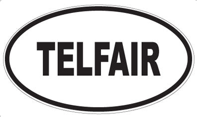 TELFAIR - Oval Sticker