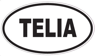 TELIA - Oval Sticker