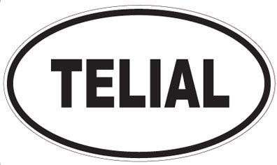 TELIAL - Oval Sticker