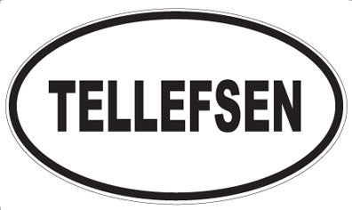 TELLEFSEN - Oval Sticker