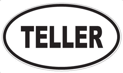 TELLER - Oval Magnet