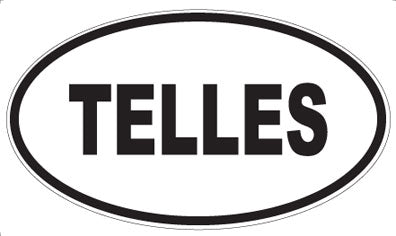 TELLES - Oval Sticker