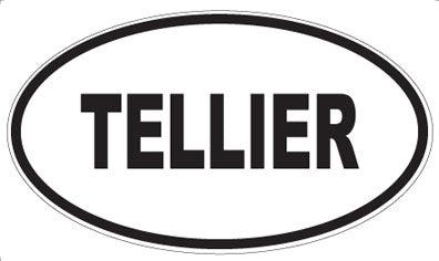 TELLIER - Oval Sticker