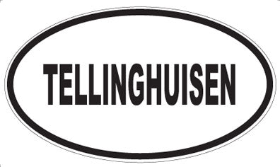 TELLINGHUISEN - Oval Sticker
