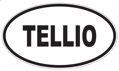 TELLIO - Oval Sticker