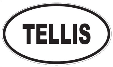 TELLIS - Oval Sticker