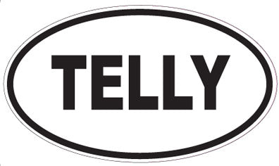 TELLY - Oval Sticker