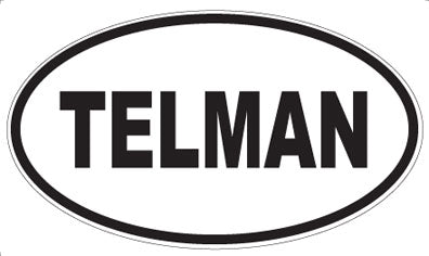 TELMAN - Oval Sticker