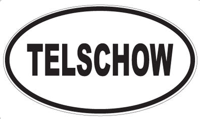 TELSCHOW - Oval Sticker