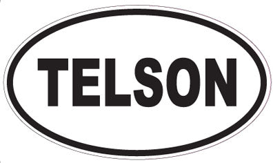 TELSON - Oval Sticker