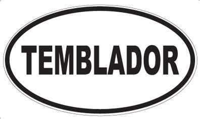 TEMBLADOR - Oval Sticker