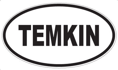 TEMKIN - Oval Sticker