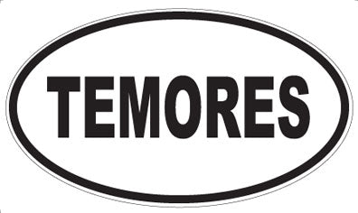TEMORES - Oval Sticker