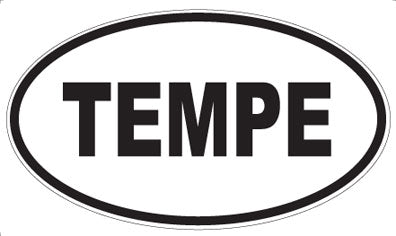 TEMPE - Oval Sticker