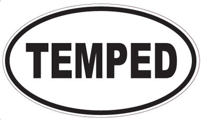 TEMPED - Oval Sticker