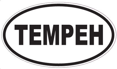 TEMPEH - Oval Sticker