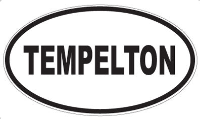 TEMPELTON - Oval Sticker