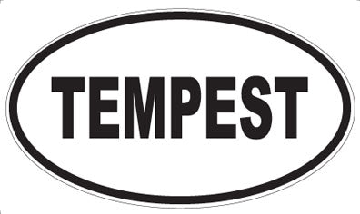 TEMPEST - Oval Sticker