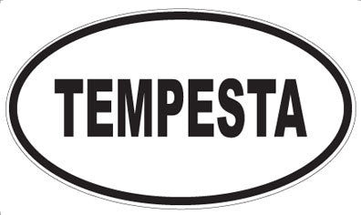 TEMPESTA - Oval Sticker