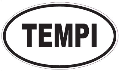 TEMPI - Oval Sticker