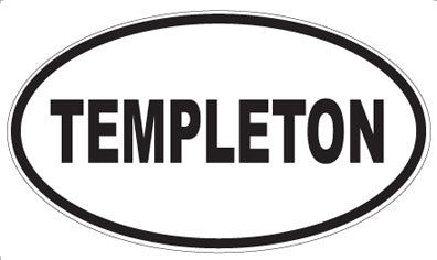 TEMPLETON - Oval Sticker