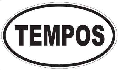 TEMPOS - Oval Sticker