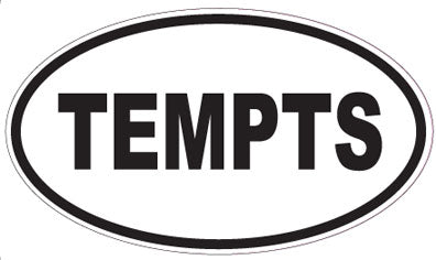 TEMPTS - Oval Sticker