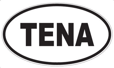 TENA - Oval Sticker