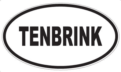 TENBRINK - Oval Sticker