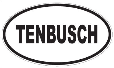 TENBUSCH - Oval Sticker