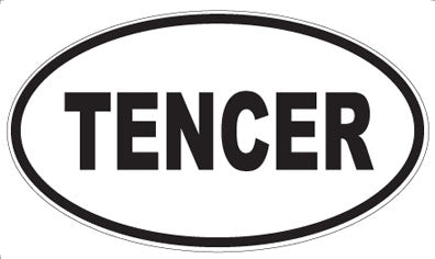 TENCER - Oval Sticker