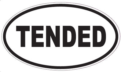 TENDED - Oval Sticker