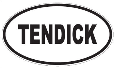 TENDICK - Oval Sticker