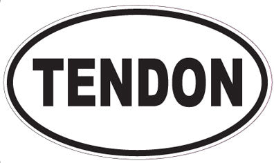 TENDON - Oval Sticker