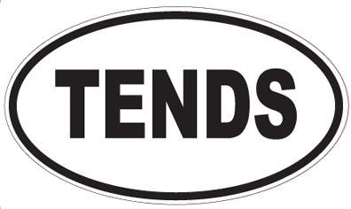 TENDS - Oval Magnet
