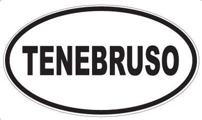 TENEBRUSO - Oval Sticker