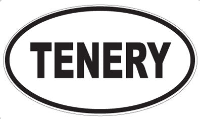TENERY - Oval Sticker