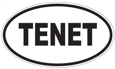 TENET - Oval Sticker