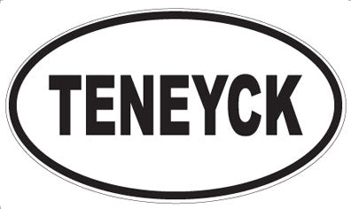 TENEYCK - Oval Sticker