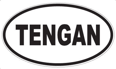 TENGAN - Oval Sticker