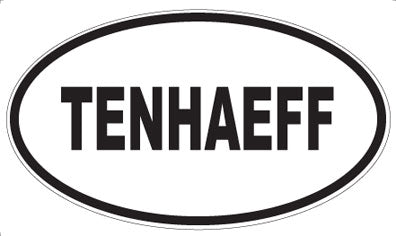 TENHAEFF - Oval Sticker