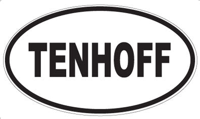 TENHOFF - Oval Sticker